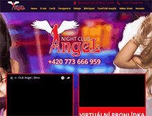Tablet Screenshot of clubangel.cz
